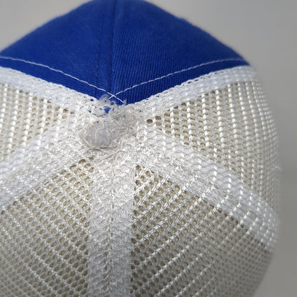 Diesel Depot Since 2000 Strapback Trucker Hat Blue One Size Mesh Back