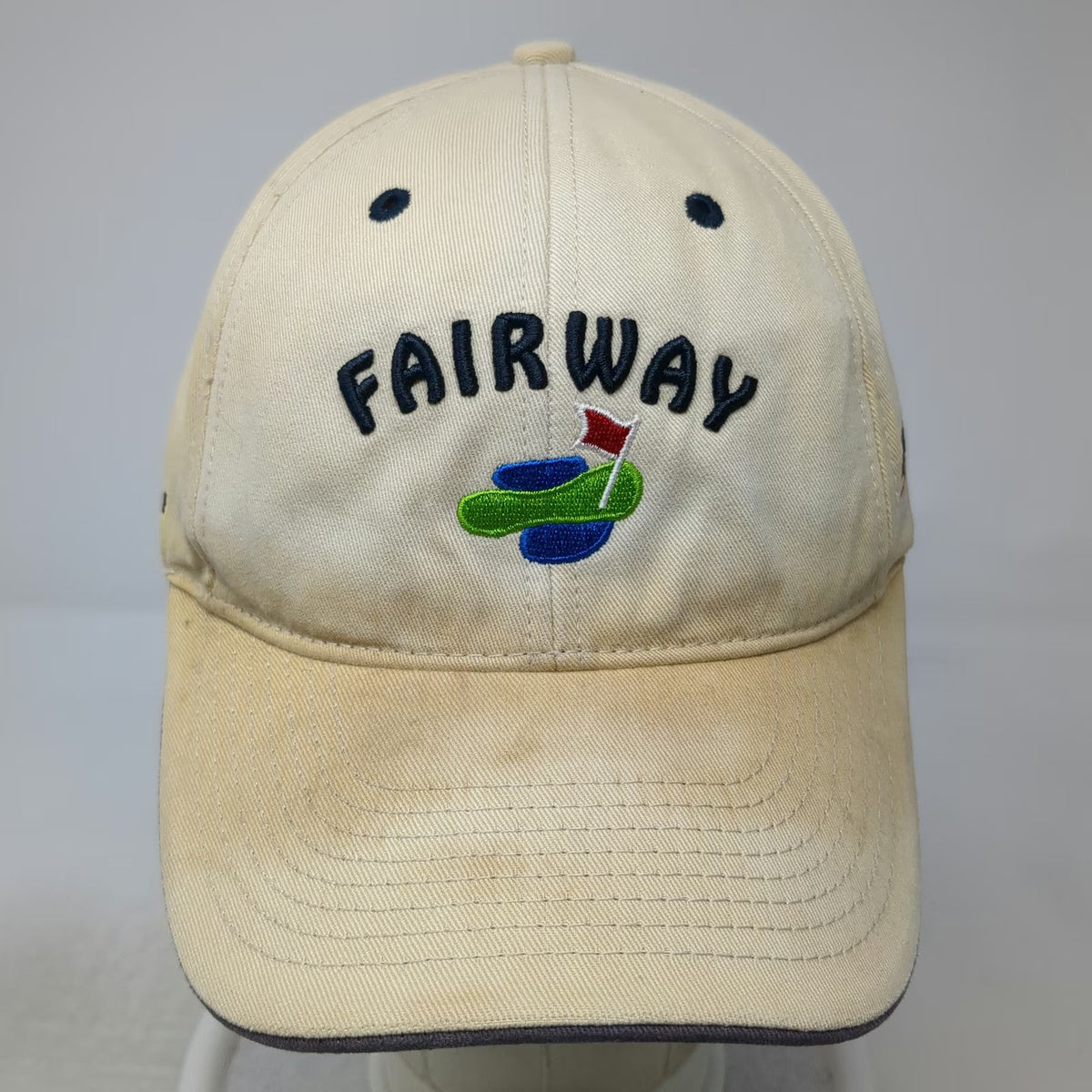 Fairway Baseball Cap Beige One Size Slideback Golf Wholesale Tapco Nailite Hat