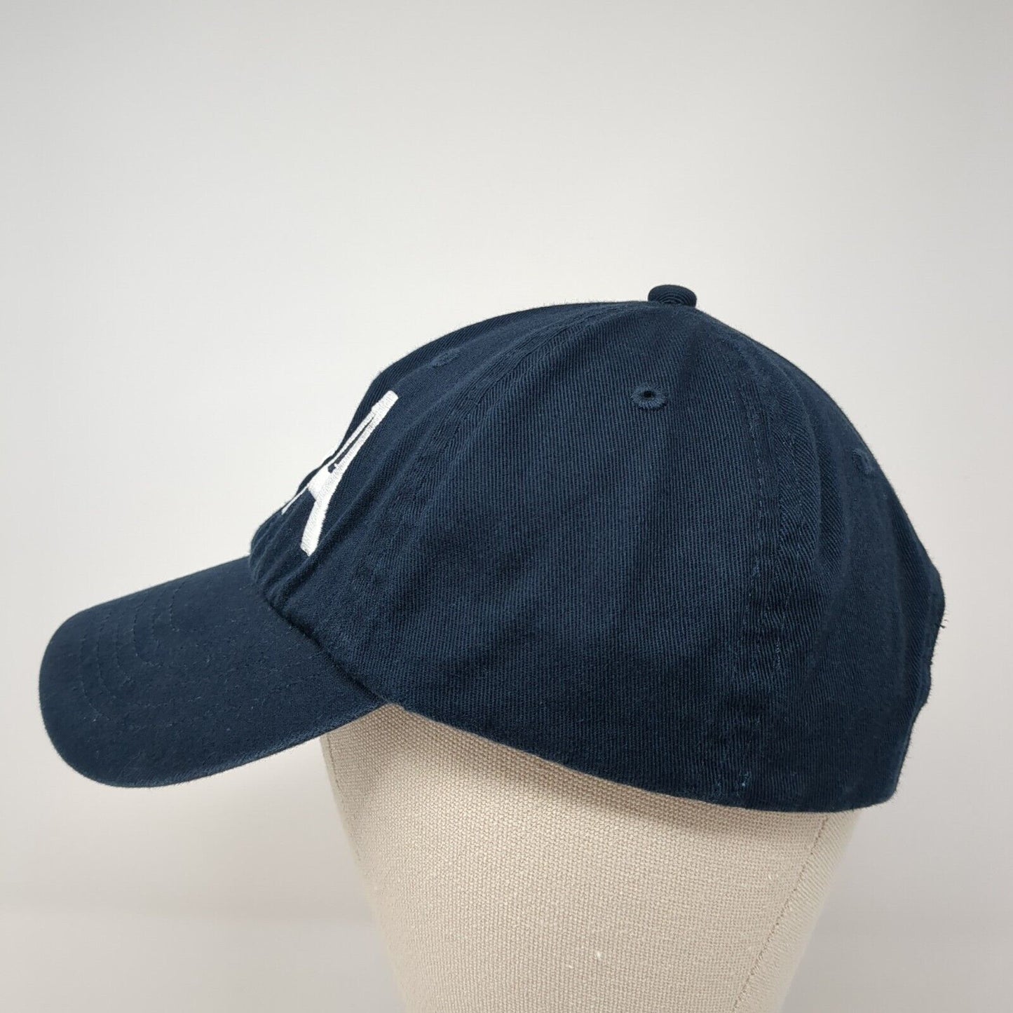 TPA Slideback Baseball Cap Blue One Size Adjustable Embroidered 6 Panel Cotton