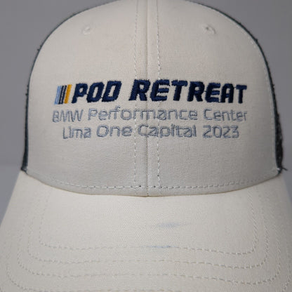 Pod Retreat BMW Performance Center Loma One Capital 2023 Trucker Hat White OS