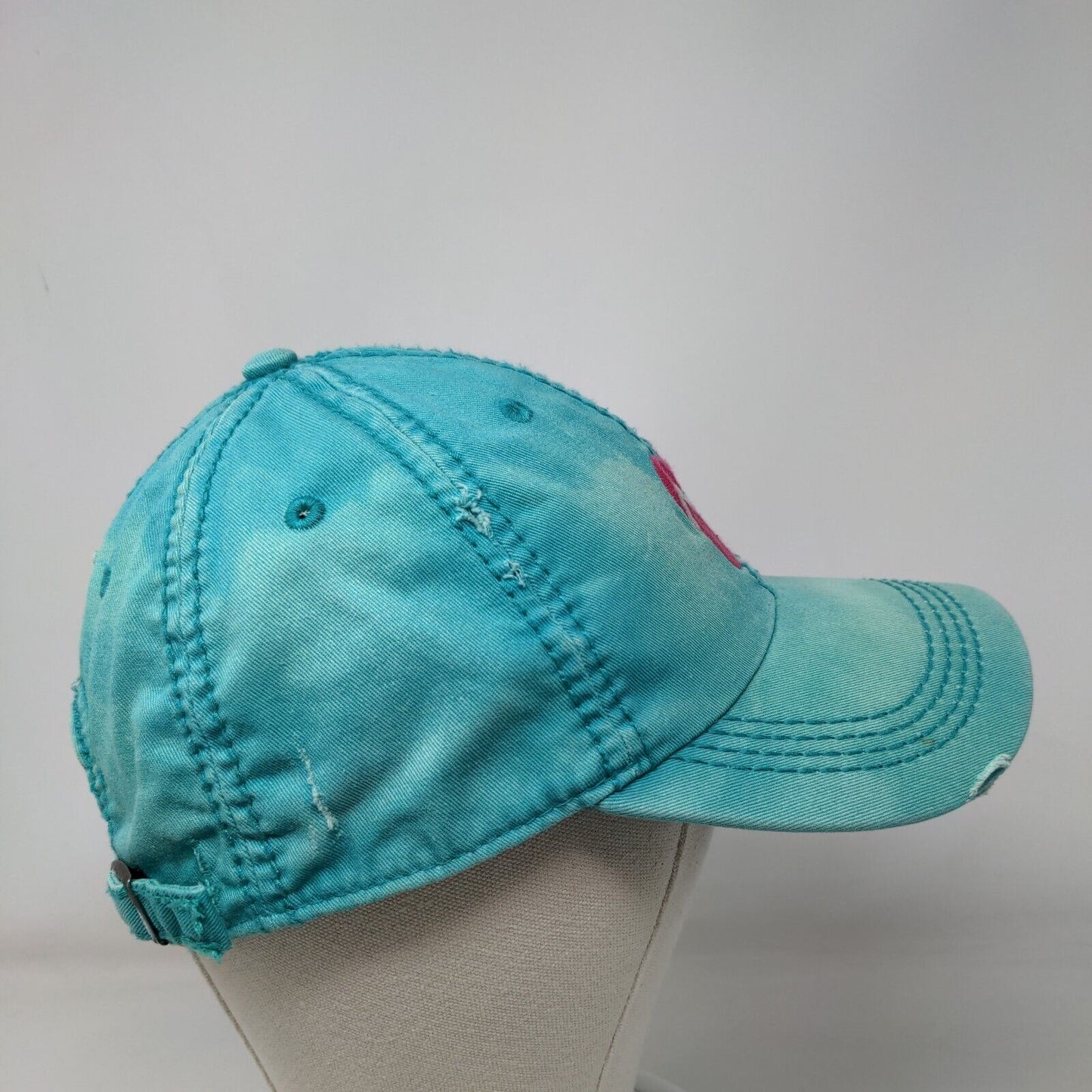 Life Is Good Flip Flops Slideback Hat Greenish-Blue One Size Embroidered