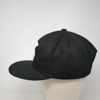 X Snapback Hat Black One Size Adjustable Embroidered 6 Panel Quanhaigou
