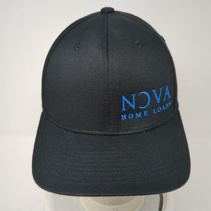 Nova Home Loans 16 Fitted Hat Black Medium Embroidered Flexfit Yupoong
