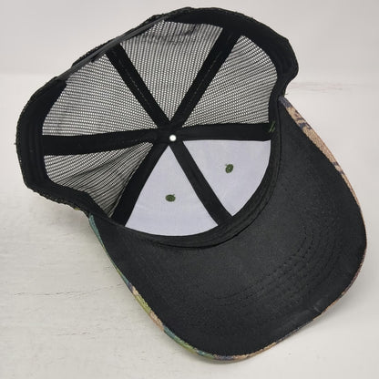 Trucker Hat Green Camo One Size Working on Dying Power Lines Graphic Mesh Back