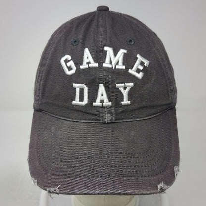 Express Baseball Cap Gray One Size Game Day Distressed Frayed Bill Cotton Hat
