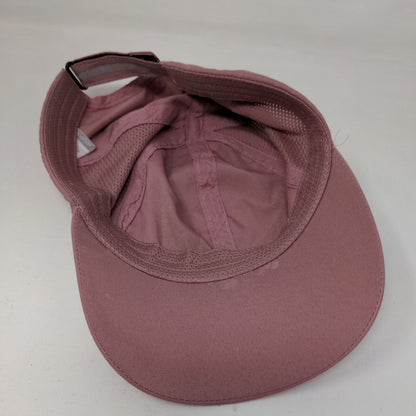 Apana Strapback Hat Pink One Size Adjustable Solid Mesh Trim 6 Panel