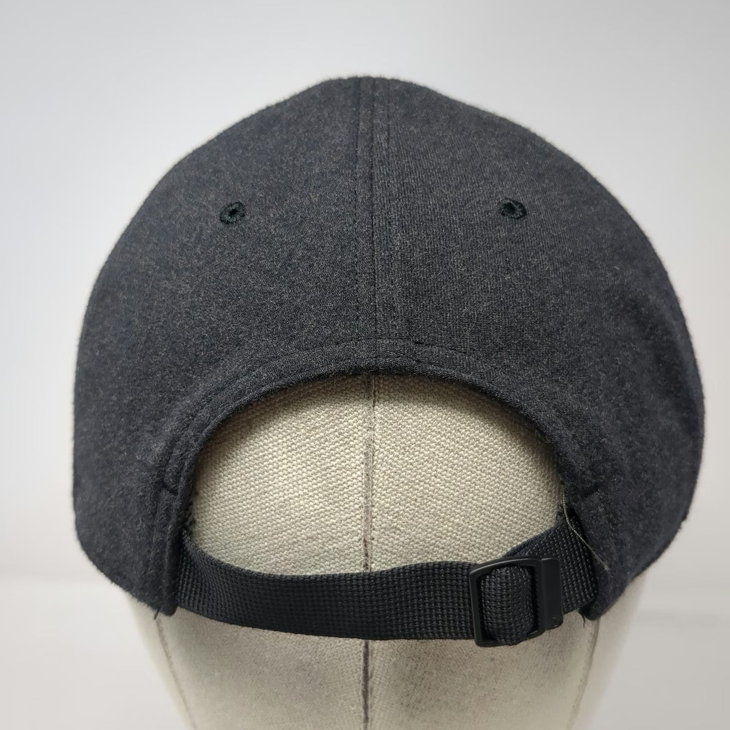 Lululemon Baseball Cap Gray One Size Wool Blend Slideback Hat Side Logo Textured