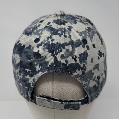 US Air Force Strapback Hat Camouflage OSFA Adjustable Embroidered 6 Panel