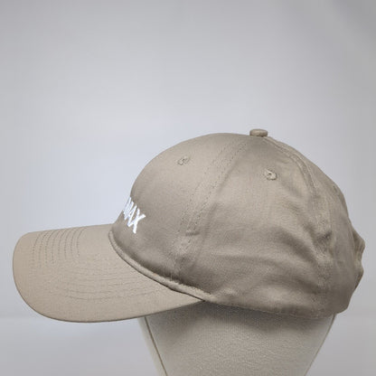 Newsmax Strapback Hat Tan One Size Adjustable Embroidered Port & Company