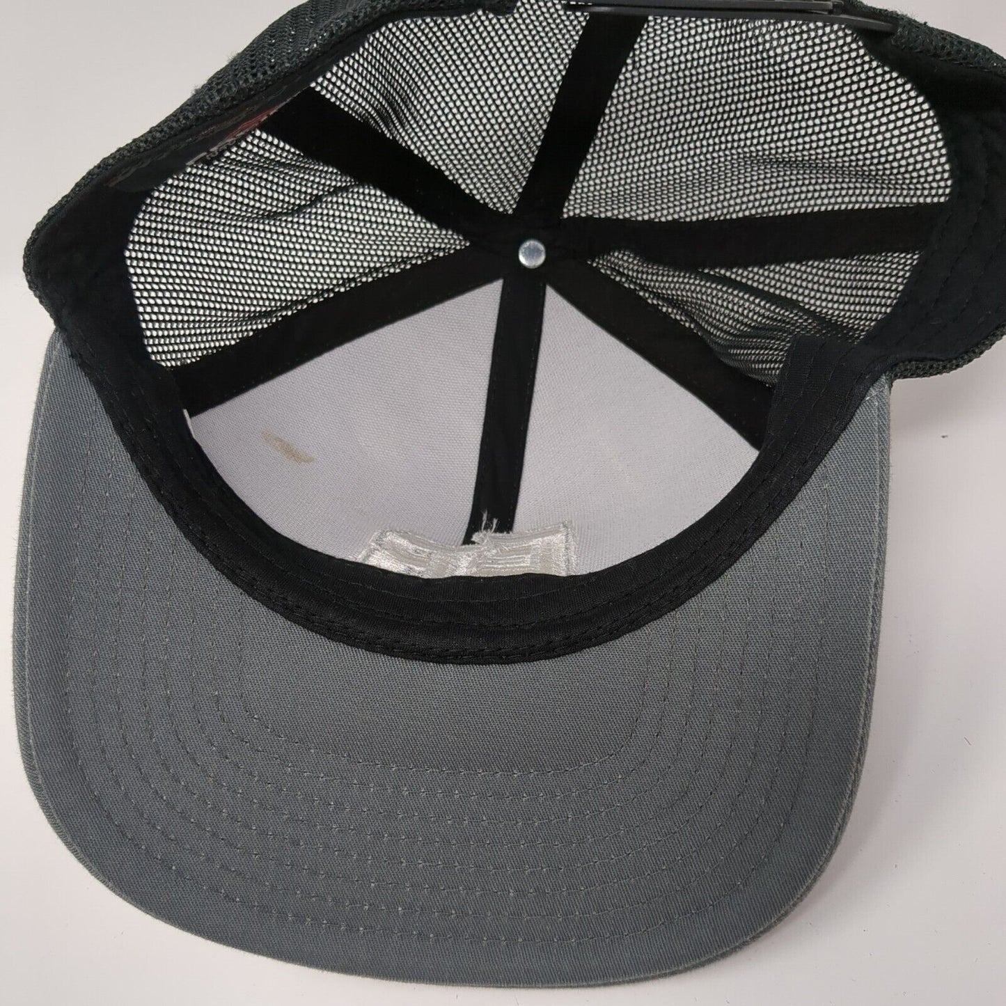 EB Snapback Trucker Hat Gray One Size Adjustable Mesh Back Pacific Headwear