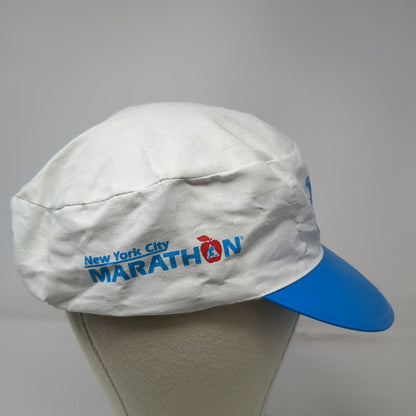 Asics Army Cap White Blue One Size New York City Marathon Hat Running Athletic