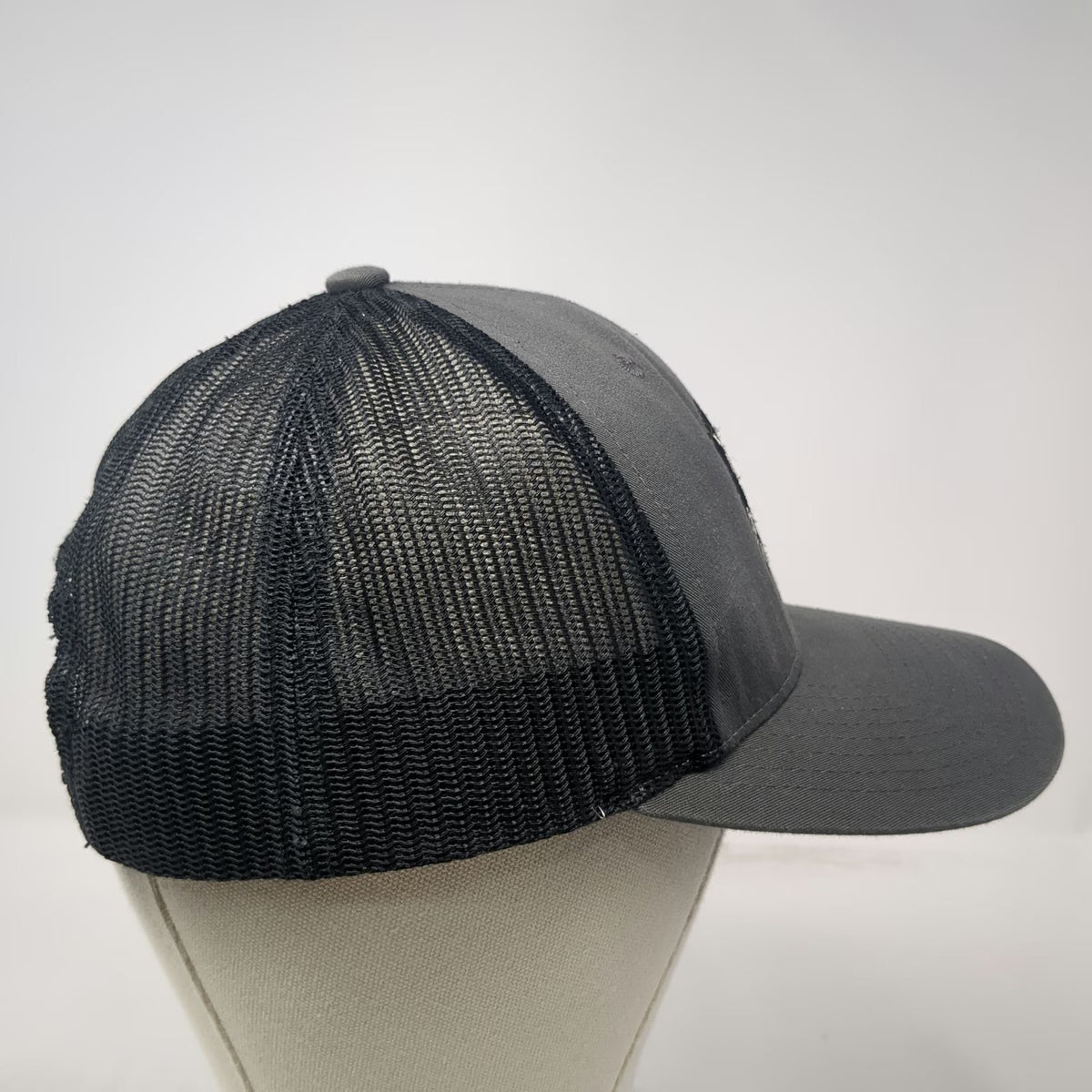 Richardson Trucker Hat Gray L Jug Mountain Ranch 9 to 5 Patch Mesh Back Snapback
