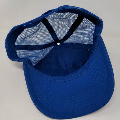 Soli Snapback Mesh Back Trucker Hat Blue One Size Solid Adjustable