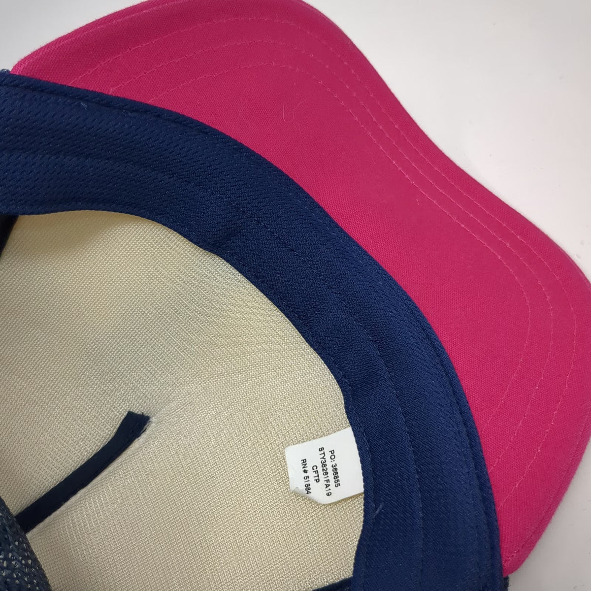 Patagonia Trucker Hat Pink Blue White One Size Mesh Back Snapback Hiker Mountain