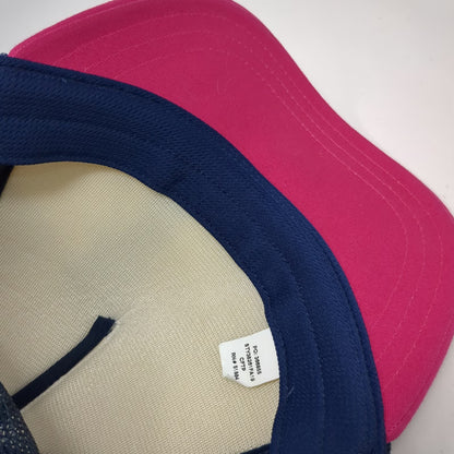 Patagonia Trucker Hat Pink Blue White One Size Mesh Back Snapback Hiker Mountain