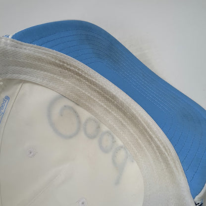Good Good Golf White Trucker Hat One Size Blue Rope Script Mesh Back Snapback