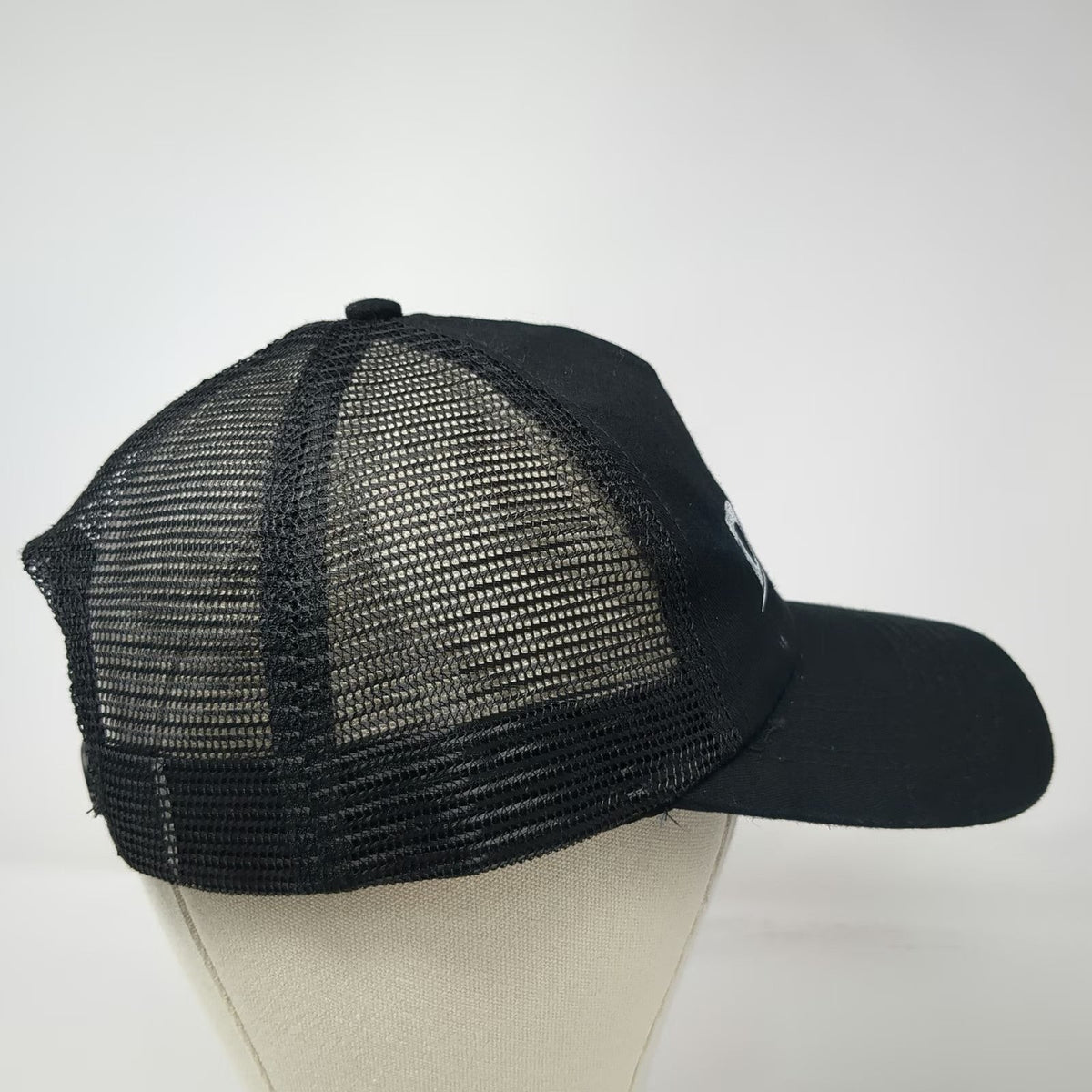 HitWear Trucker Hat Black One Size Mesh Back Snapback DCLI Graphic Logo Cap