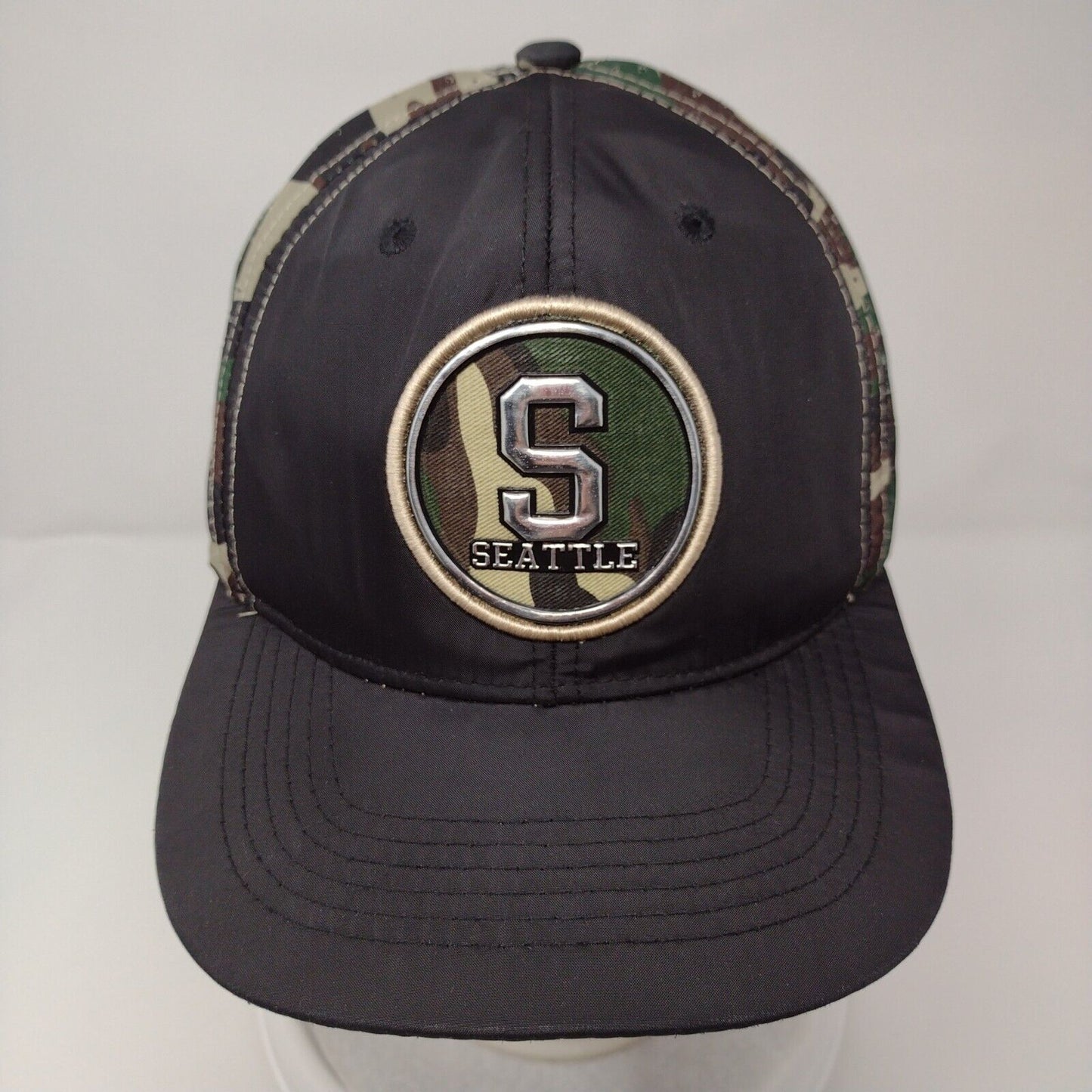 Seattle Snapback Hat Multi One Size Camouflage Adjustable Ace Cap