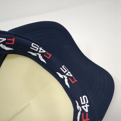 Functional 45 Training Snapback Trucker Hat Blue One Size Adjustable Mesh Back