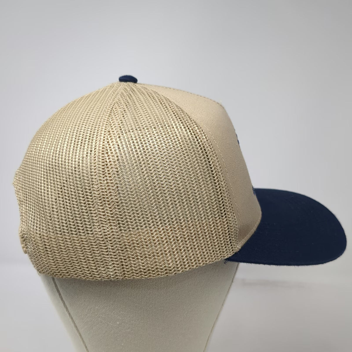 OTTO Trucker Hat Beige Blue One Size Alexander Cowboy Association Mesh Snapback