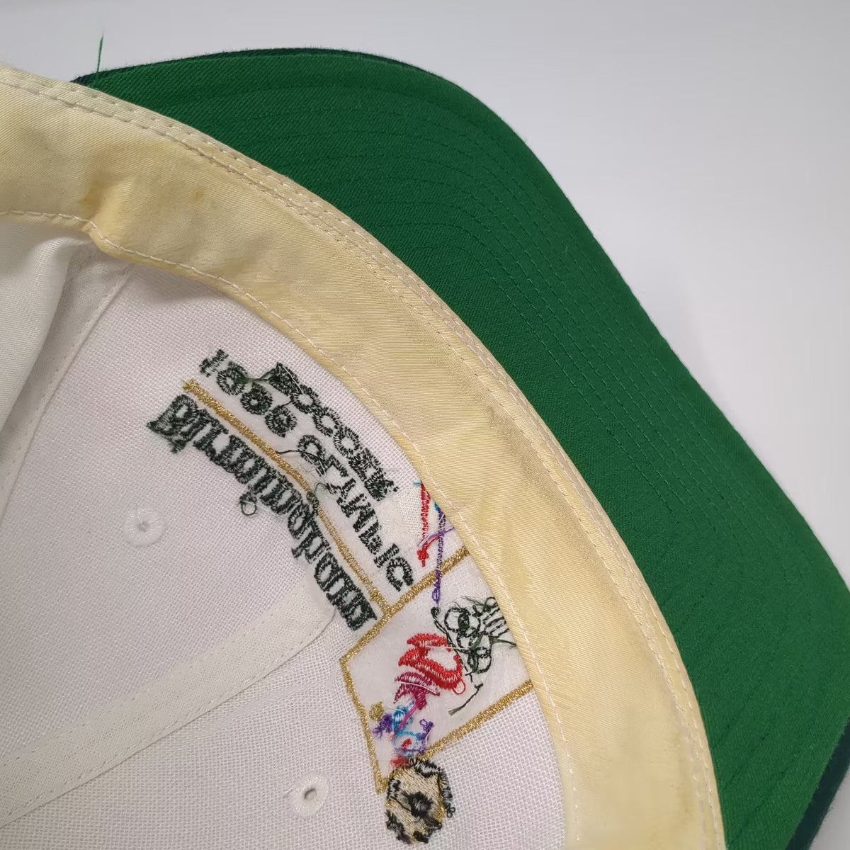 The Game Birmingham 1996 Olympic Soccer Atlanta Hat White Green Snapback OSFA