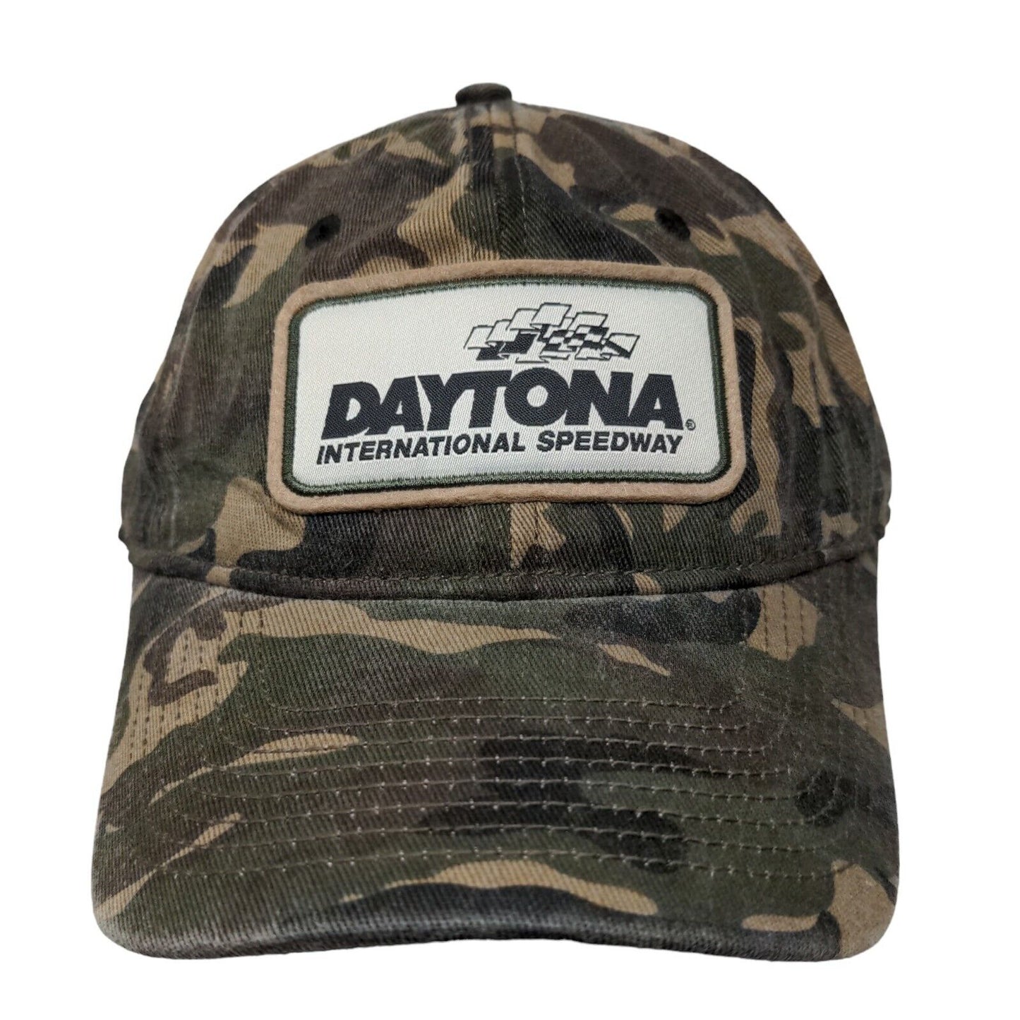 NASCAR Men's Strapback Camo Hat OSFM Embroidered Daytona International Speedway