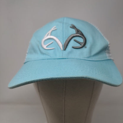 Realtree Snapback Mesh Back Trucker Hat Blue One Size Colorblock