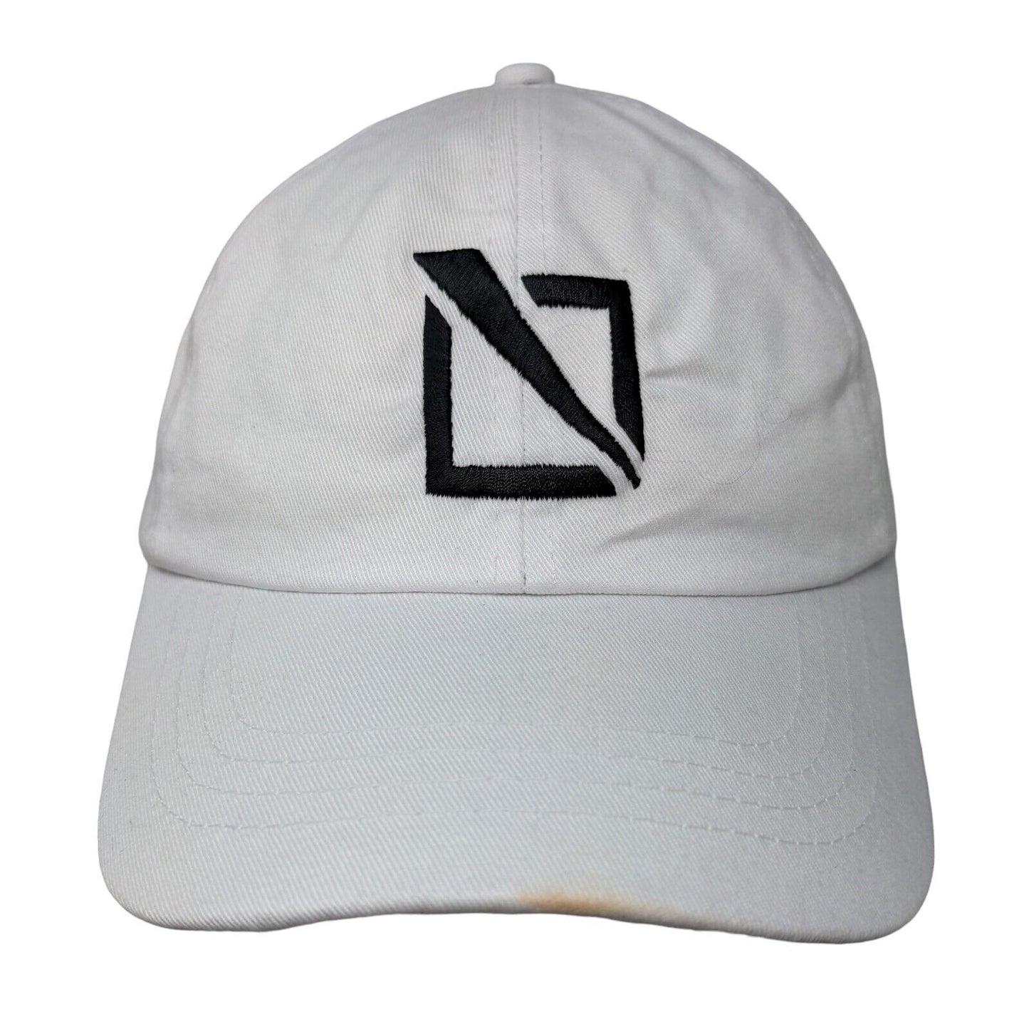 Port & Company Slideback Hat White One Size Embroidered Logo Vent Holes