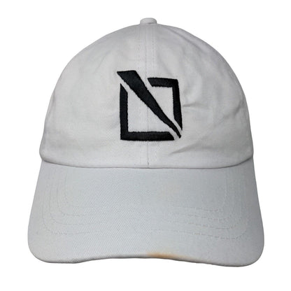Port & Company Slideback Hat White One Size Embroidered Logo Vent Holes