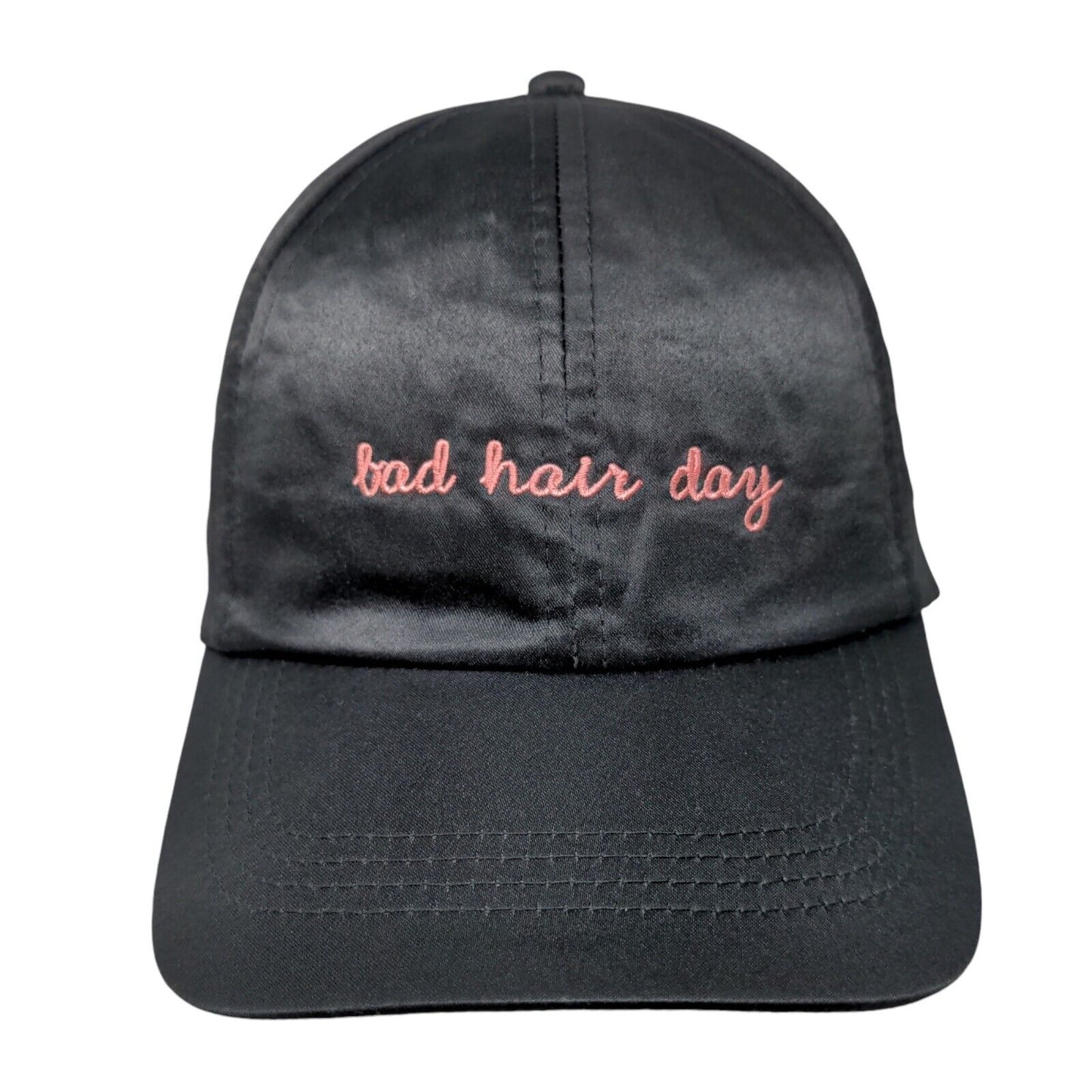 Bad Hair Day Strapback Hat Black OSFM Adjustable Embroidered David And Young
