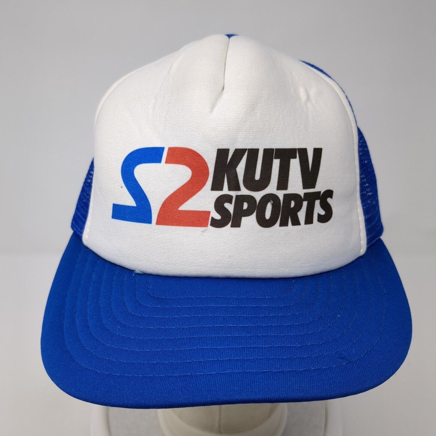 S2 Kutv Sports Snapback Trucker Hat Blue One Size Mesh Back Adjustable