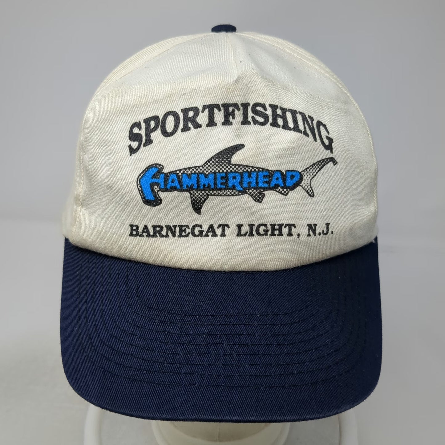 Toppers Inc Trucker White Blue One Size Sportfishing Hammerhead Shark Hat