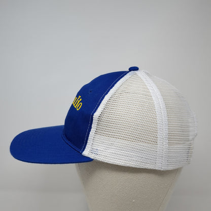 Don Julio Snapback Trucker Hat Blue One Size Mesh Back Colorblock