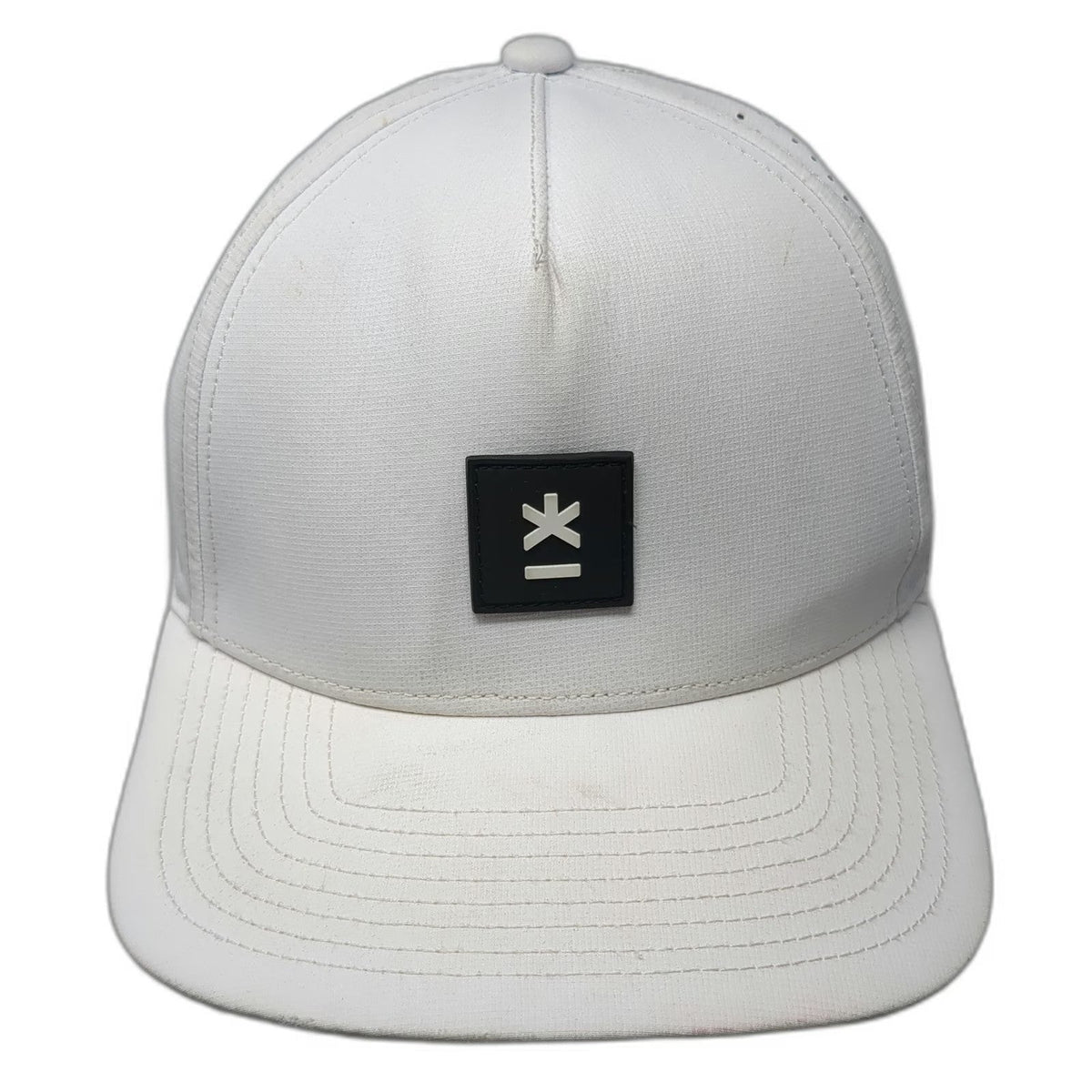 Lumio Trucker Hat White One Size Perforated Snapback Home Experience Elevated
