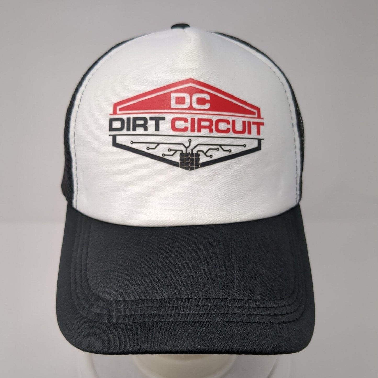 DC Dirt Circuit Snapback Trucker Hat Black OSFA Mesh Back Colorblock