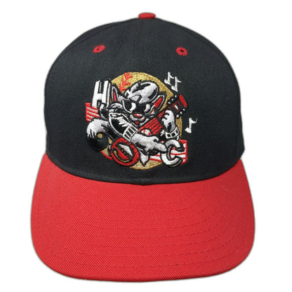 Pro-Line Snapback Black Red Vintage New Britain Rock Cats Baseball Hat MiLB
