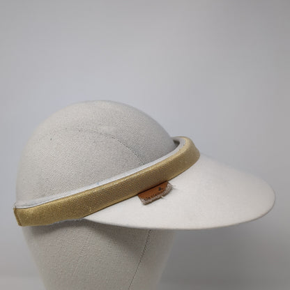 Liz Claiborne Sun Visor Hat White One Size Adjustable Lightweight Blank