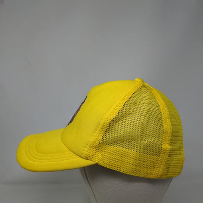 Afro Woman My Roots Snapback Mesh Back Trucker Hat Yellow One Size