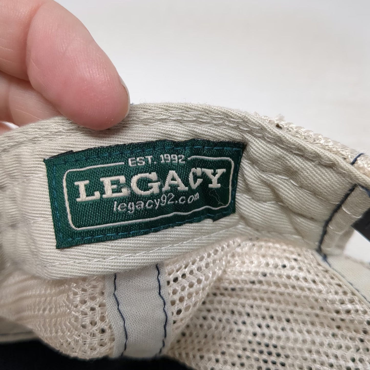 Legacy Trucker Hat Blue One Size Snapback Ocean City New Jersey Mesh Patch