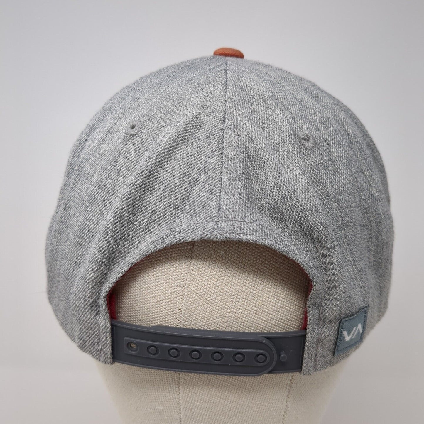 RVCA Snapback Hat Multicolor One Size Adjustable Embroidered Mid Fit 6 Panel