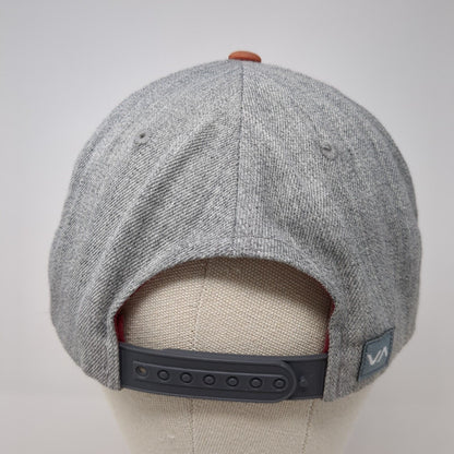 RVCA Snapback Hat Multicolor One Size Adjustable Embroidered Mid Fit 6 Panel