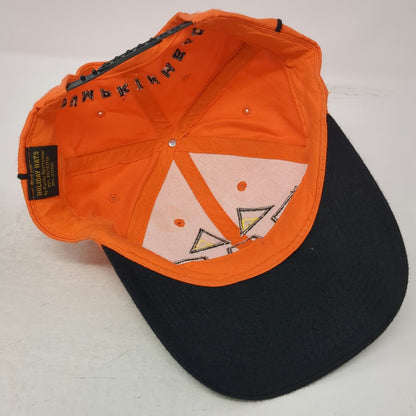Holiday Hats Snapback Orange One Size Pumpkinhead Jack-O-Lantern Embroidery Hat