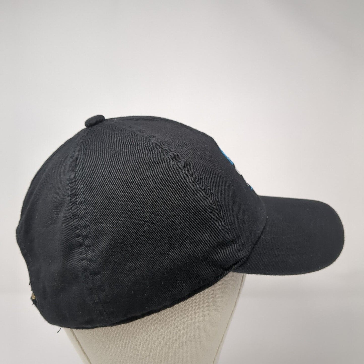 Casa Azul Slideback Baseball Cap Black One Size Adjustable Embroidered Cotton