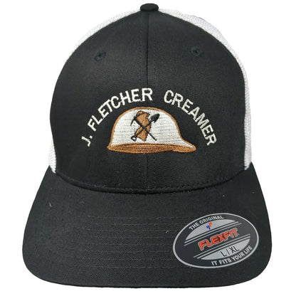 Port Authority Baseball Cap Black XL Flexfit Mesh J Fletcher Creamer Hat