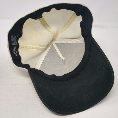 Callaway 5 Panel Black XL Mesh Back Stretch Fit Golf Stripe Graphic Pattern Hat