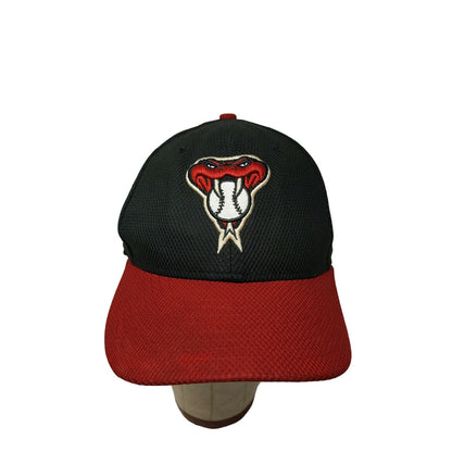 New Era 59Fifty Arizona Diamondbacks D Backs Fitted Hat Size 7 1/4 Black Red