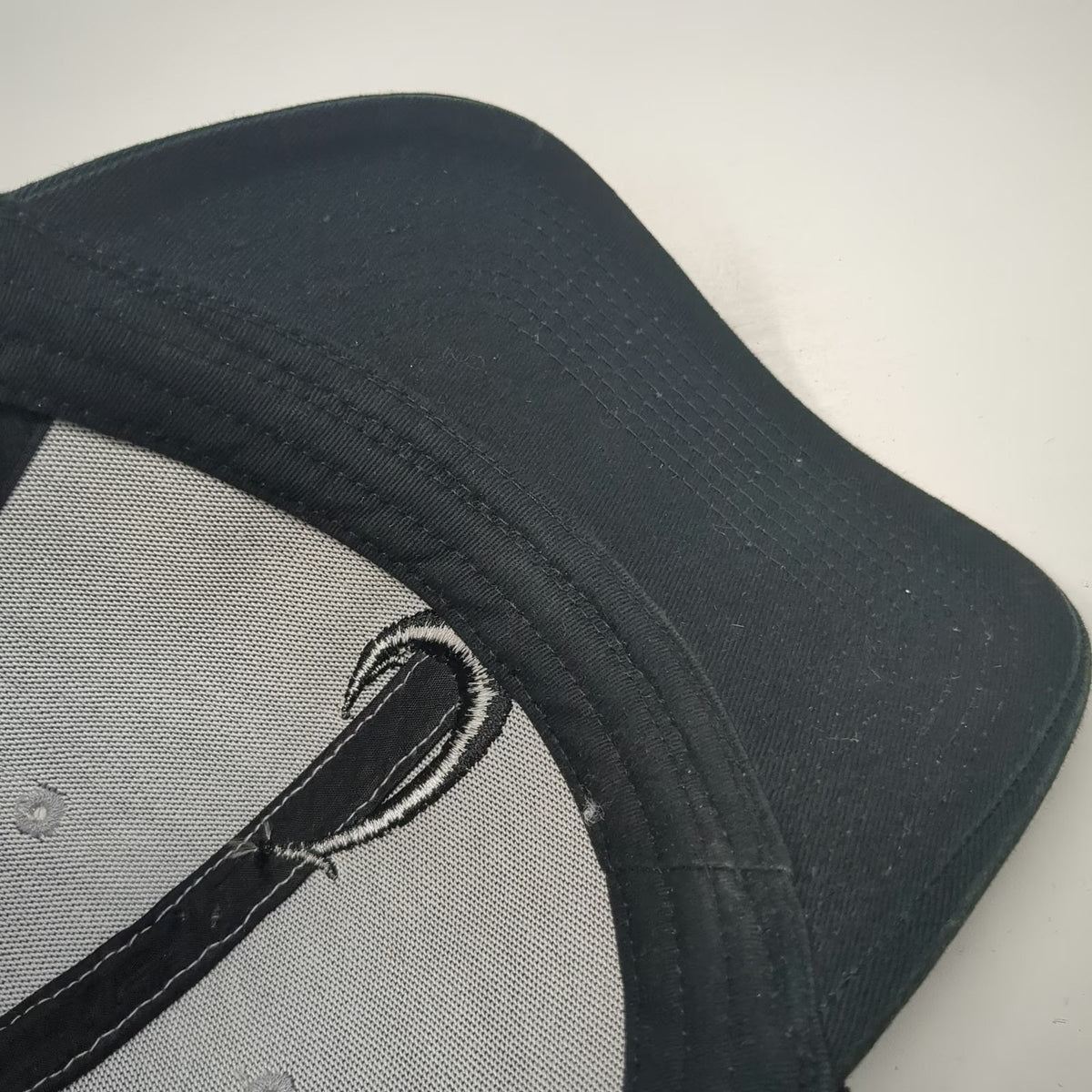 808 Clothing Co. Trucker Hat Black One Size Fish Hook Makau Hawaii Islands Mesh