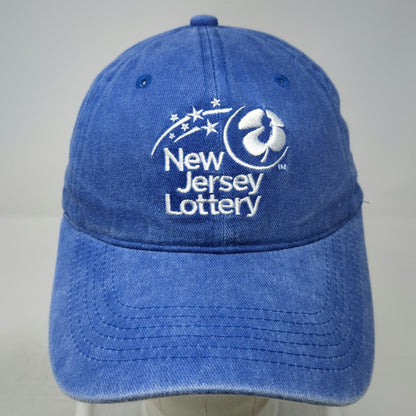 New Jersey Lottery Embroidered Logo Blue Baseball Cap One Size Adjustable Hat