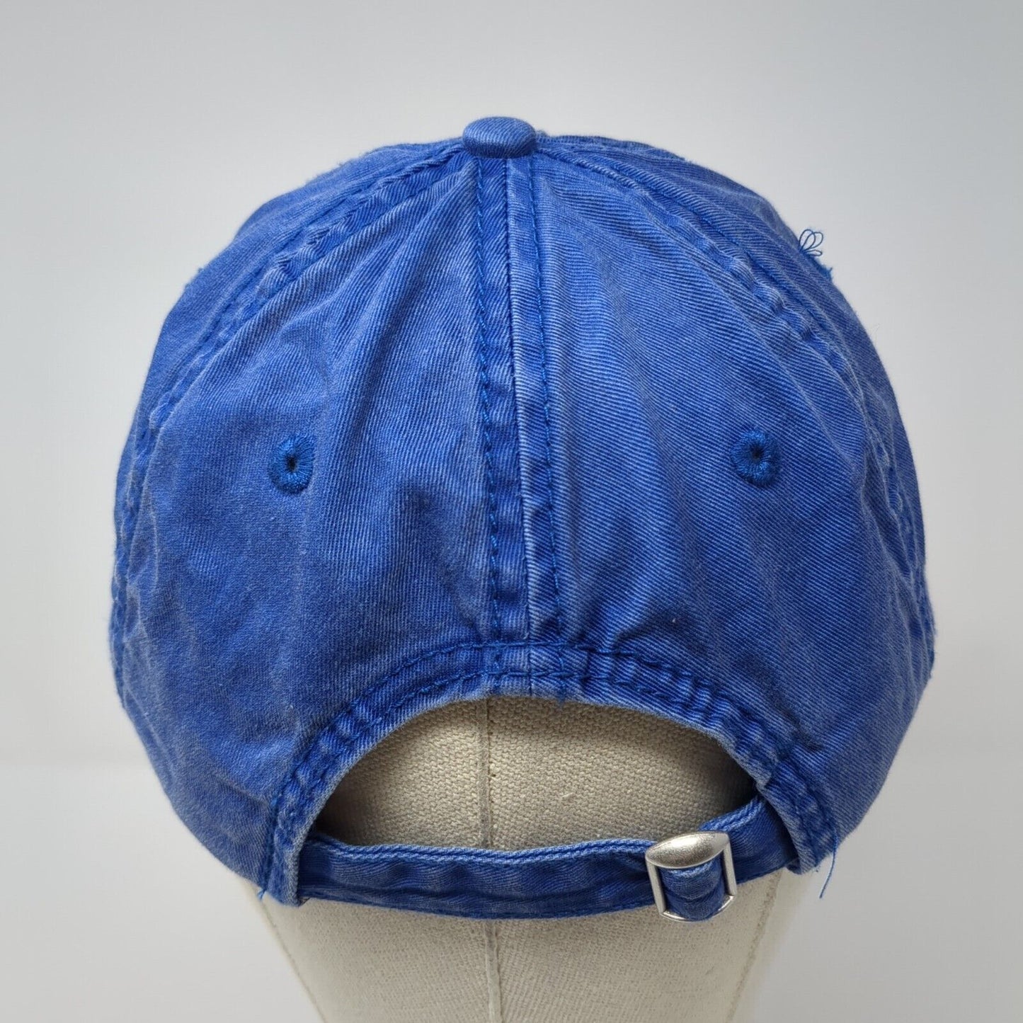 Unleashed Slideback Hat Blue One Size Adjustable Embroidered 6 Panel Cotton