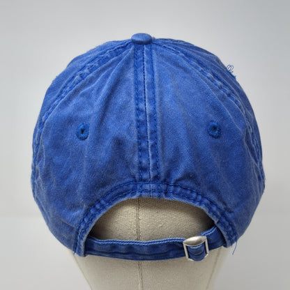 Unleashed Slideback Hat Blue One Size Adjustable Embroidered 6 Panel Cotton